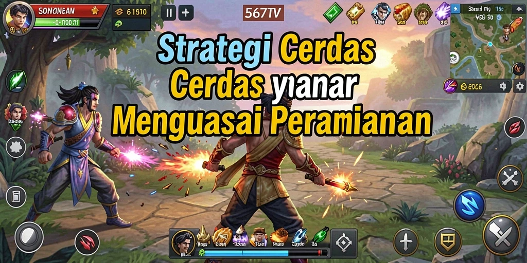 Tampilan gameplay Strategy menegangkan dengan rencana taktis.