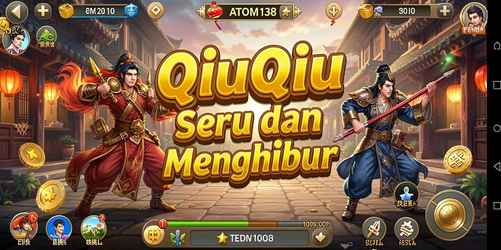 Tampilan gameplay QiuQiu yang menarik dan seru.