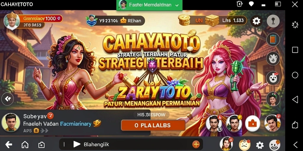 Tampilan gameplay menarik dari CAHAYATOTO dengan strategi yang dinamis.