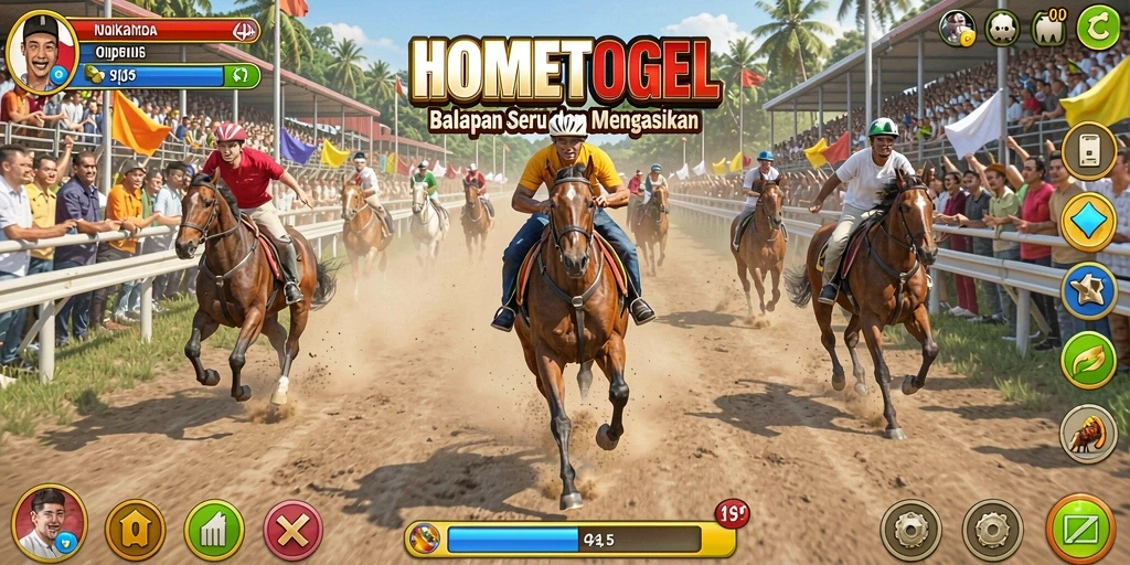 Tampilan gameplay seru dan mendebarkan di HOMETOGEL.