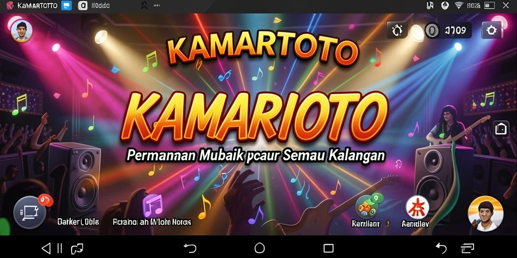 Tampilan permainan KAMARTOTO dengan grafis menarik dan interaktif.