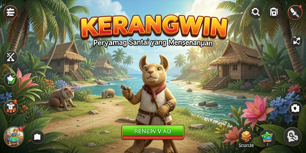 Tampilan cerah dan gameplay menarik KERANGWIN.