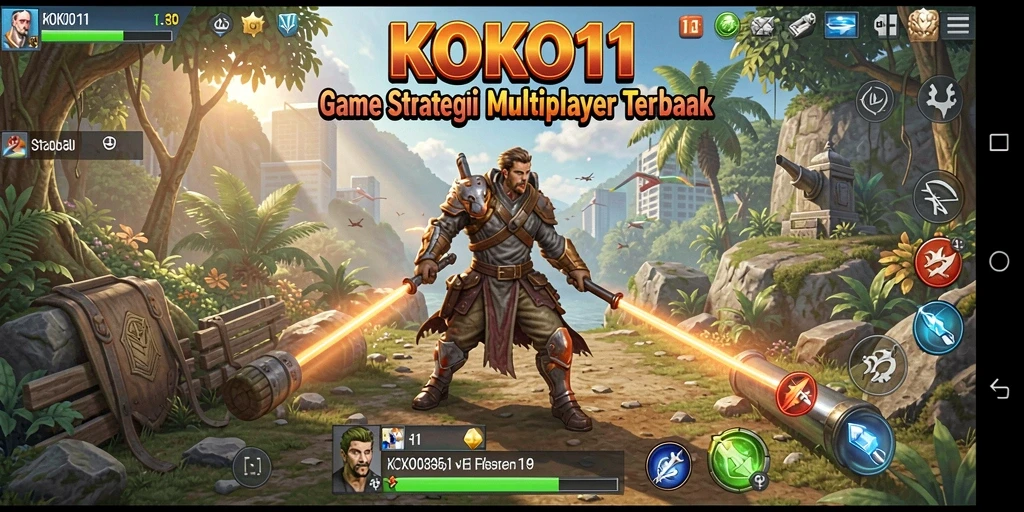 Tangkapan layar KOKO11 menunjukkan pertempuran mendebarkan dengan strategi yang kompleks.