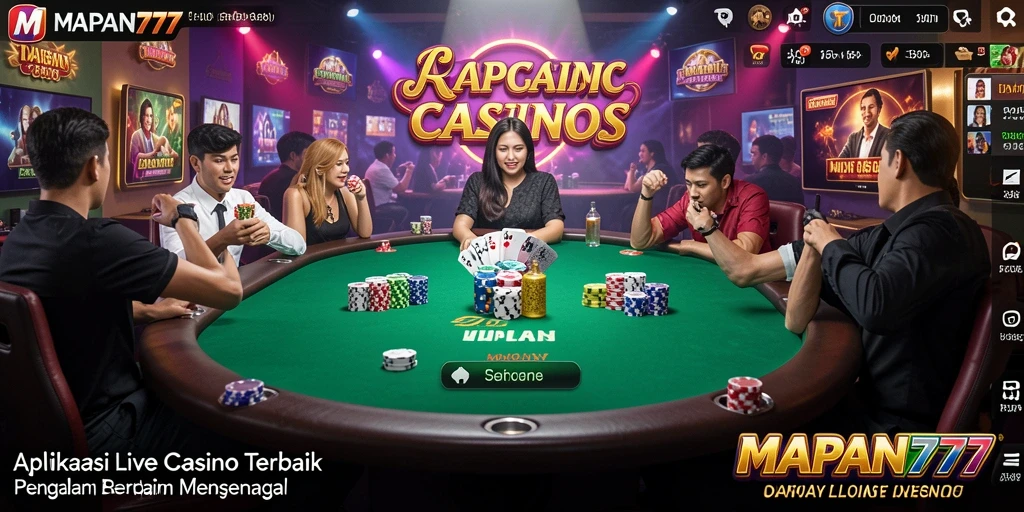 Tampilan gameplay menarik dari game Live Casino MAPAN777.