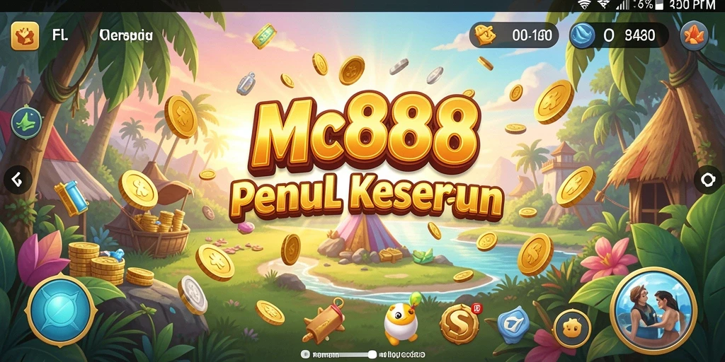 Tampilan gameplay MC888 yang penuh warna dan menarik perhatian.