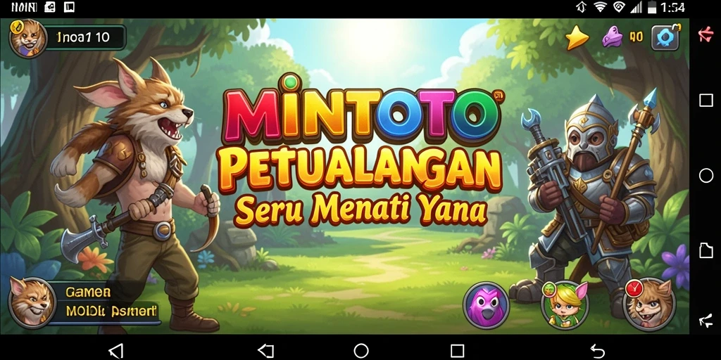 Tampilan gameplay petualangan MINTOTO yang menakjubkan.