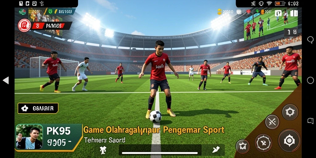 Tampilan menarik dari gameplay penuh aksi dalam PK95.