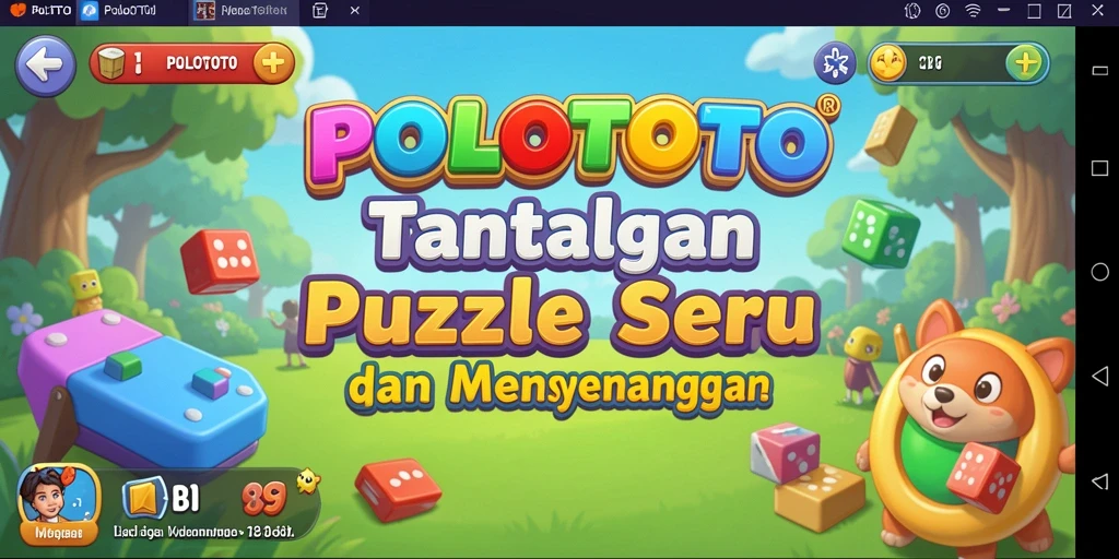 Tampilan gameplay POLOTOTO menampilkan tantangan Puzzle yang menarik.