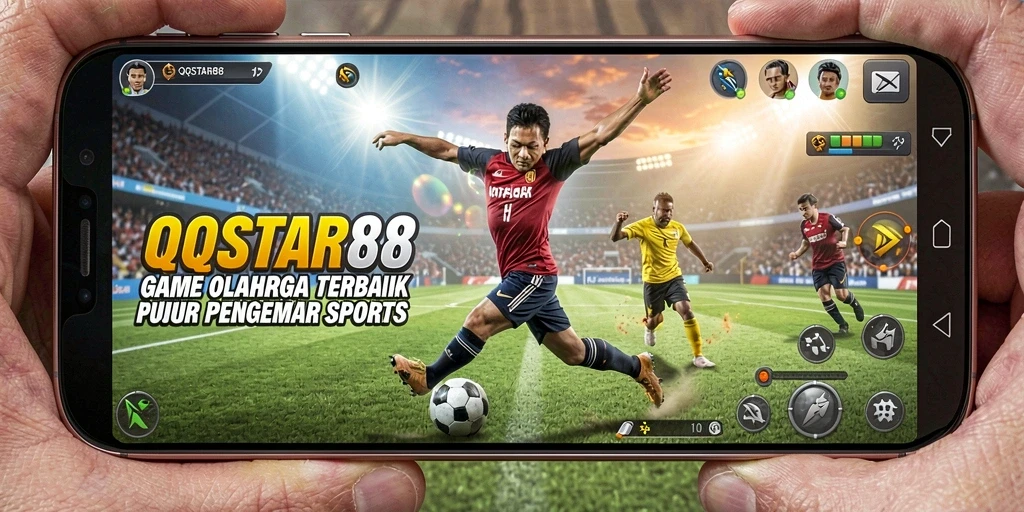 Tampilan gameplay seru dari QQSTAR88 dengan grafis olahraga yang menarik.