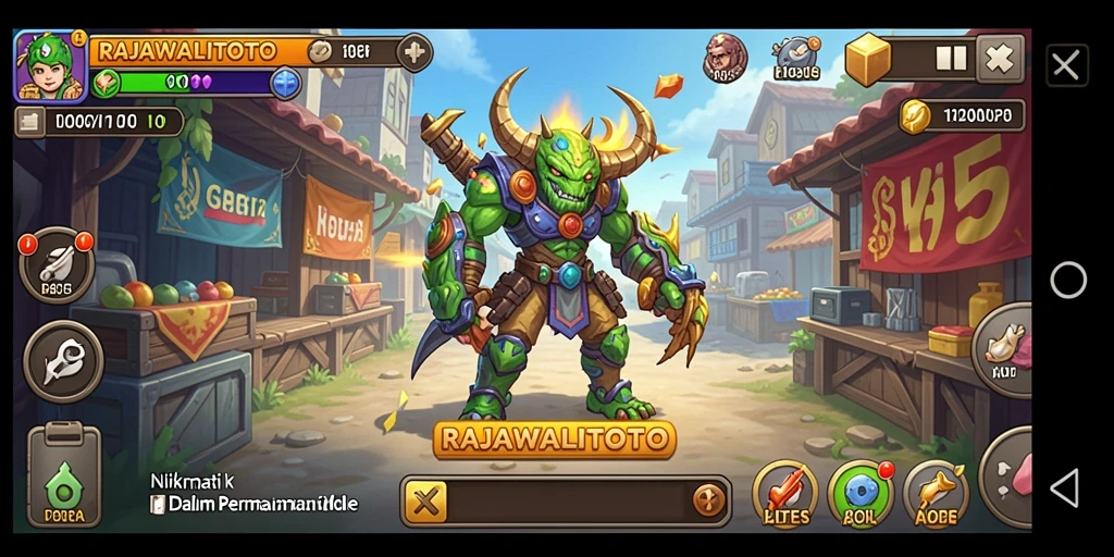 Tampilan gameplay RAJAWALITOTO yang mengasyikkan dan penuh warna.