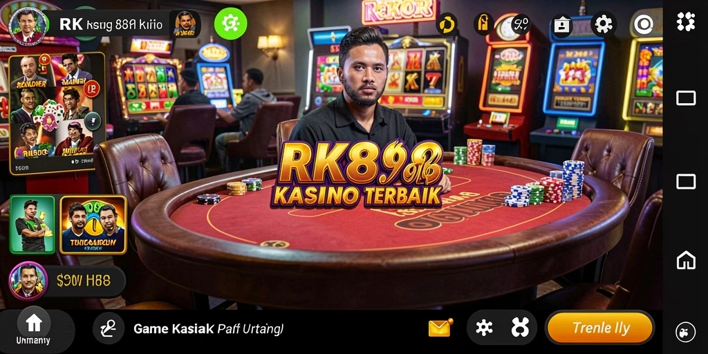 Tampilan menarik dari gameplay Kasino RK88 yang mendebarkan.