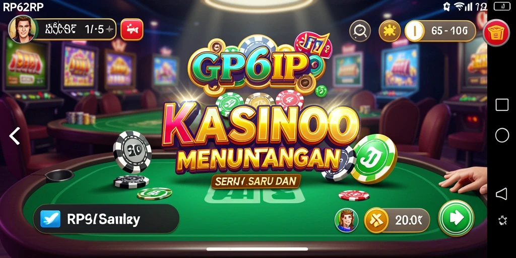 Tampilan gameplay seru dari RP62RP di kasino virtual.