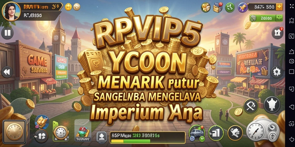 Tampilan menarik dari gameplay RPVIP5 yang menunjukkan aktivitas bisnis Tycoon.