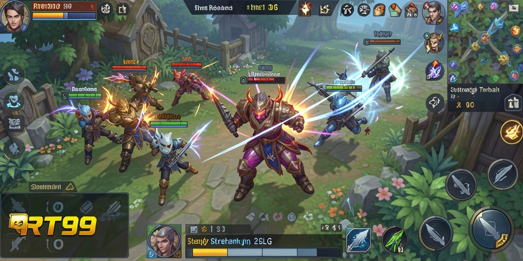 Tampilan gameplay SLG yang mendebarkan dalam RT99.