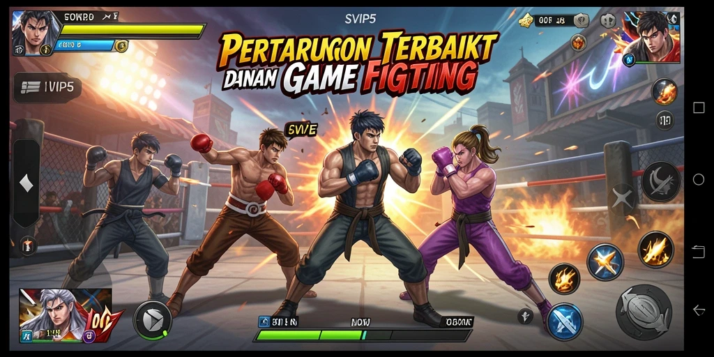 Gameplay mendebarkan dalam SVIP5 dengan aksi pertarungan yang intens.