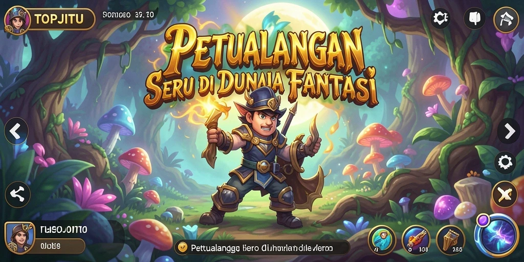 Tampilan gameplay seru dan penuh tantangan di TOPJITU.